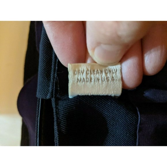 Preston & York Wool Skirt Size 8 Blue Lined Modest Womens Belt - Picture 9 of 9